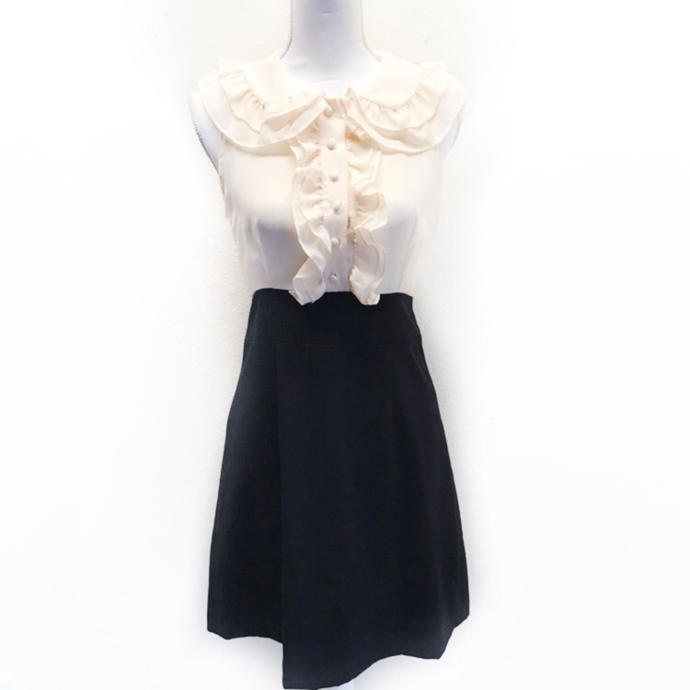 Forever 21 off white and black dress